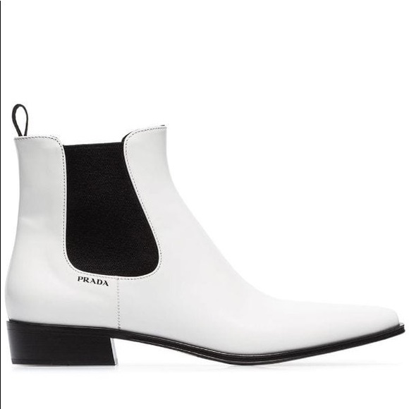 prada leather chelsea boots
